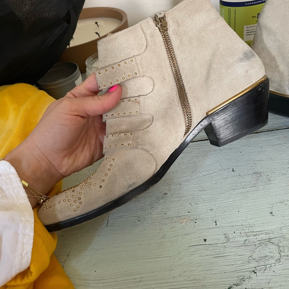 Chloe Short Susanna Boot In Color Maple Pink Size… - image 7